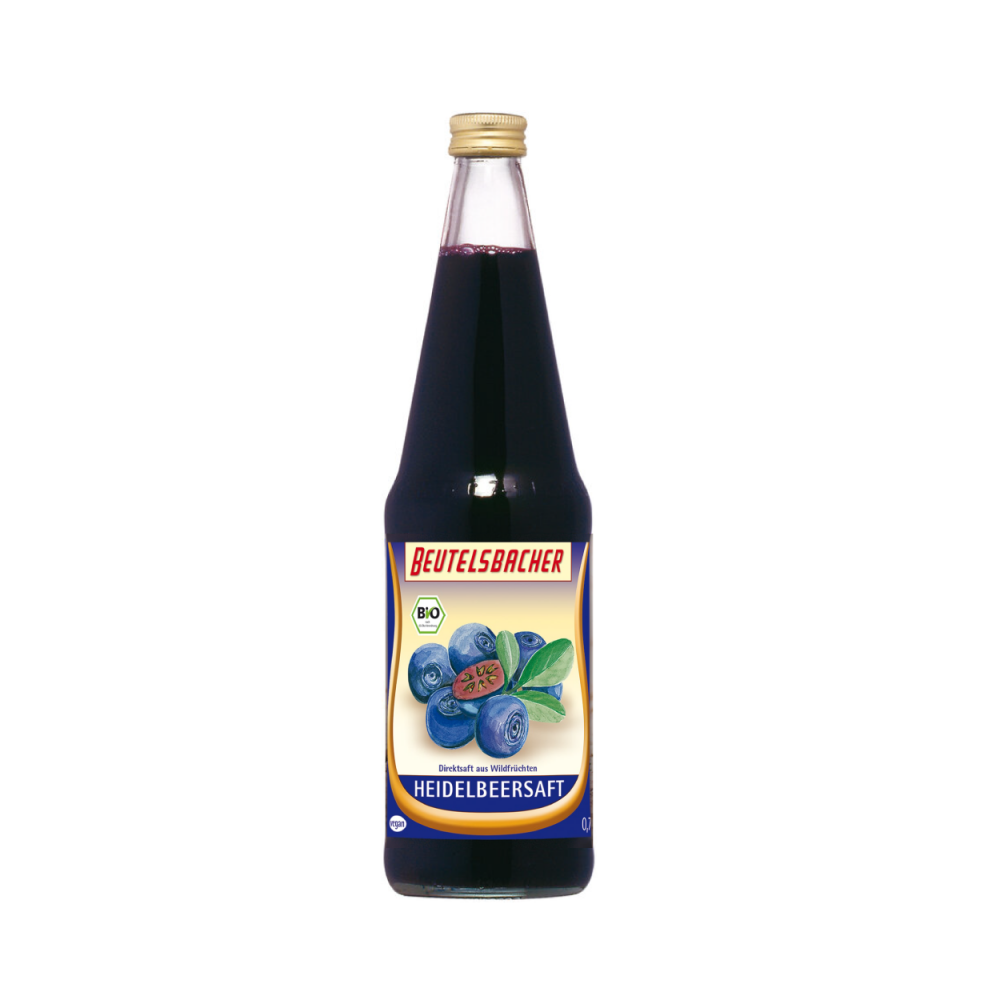 德國Beutelsbacher 布圖有機野生藍莓純汁700ml
