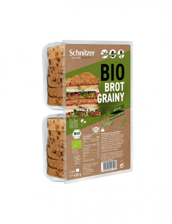 德国Schnitzer 有機Gluten Free多穀飽2個 250gX2